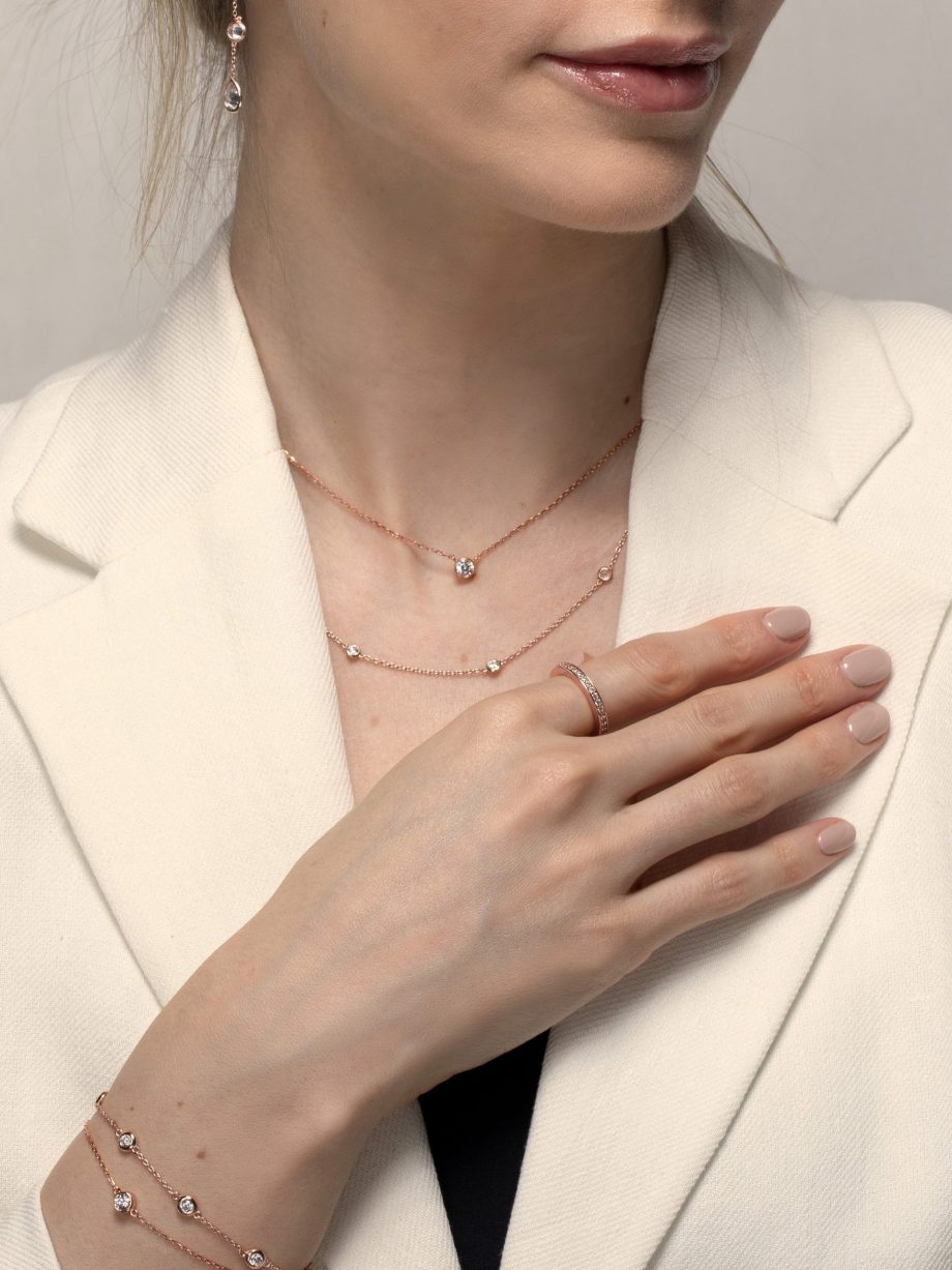 Kette mit einem Zirkonia 1289