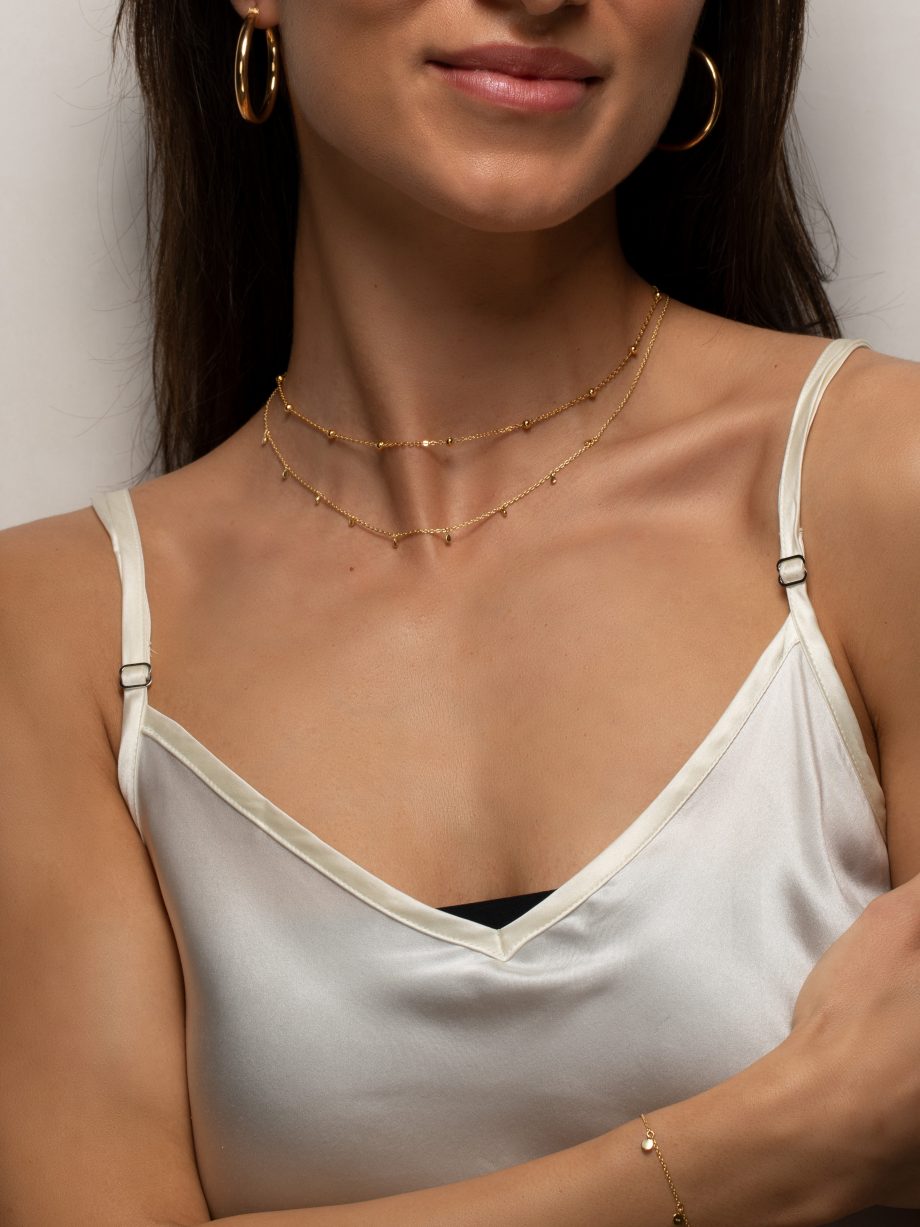Kette mit feinen Tropfen 1625