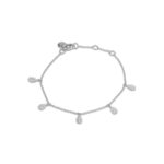 Mit Zirkonia Steinchen gefüllte Tropfen Armband 1639