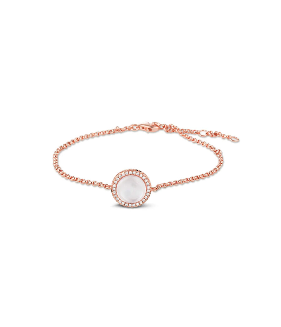 Perlmutt mit Zirkonia Armband 1443