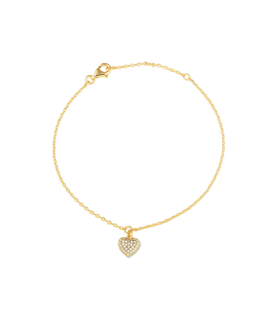 Herz mit Zirkonia Armband 1448