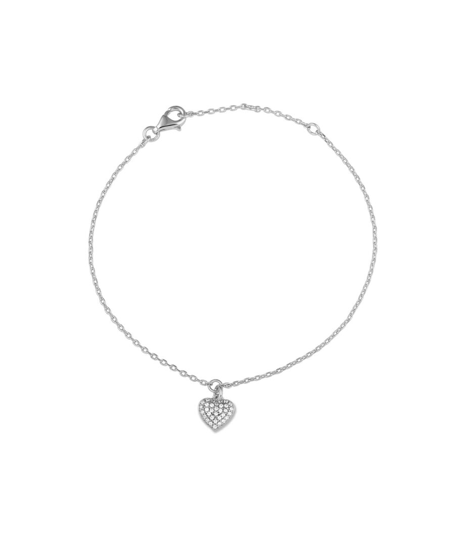 Herz mit Zirkonia Armband 1448