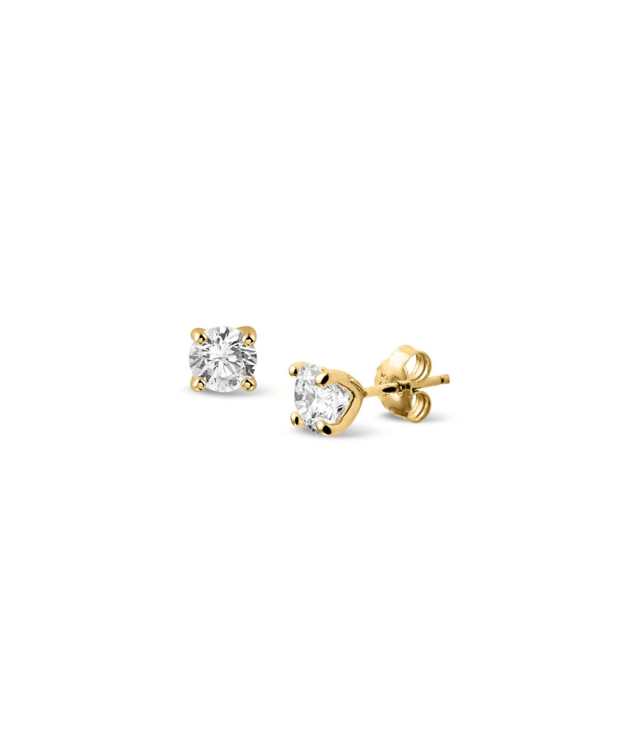 Ohrstecker mit Zirkonia 4mm 1560