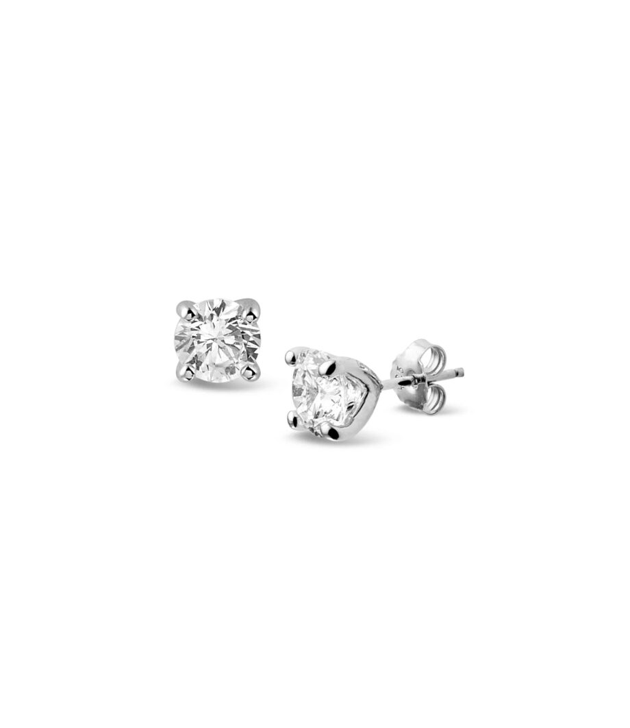 Ohrstecker mit Zirkonia 6mm 1562