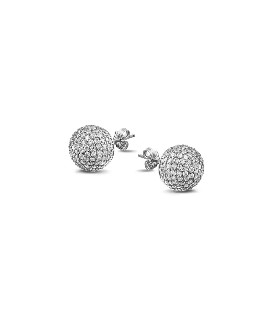 Ohrstecker Halbkugel mit Zirkonia 1571