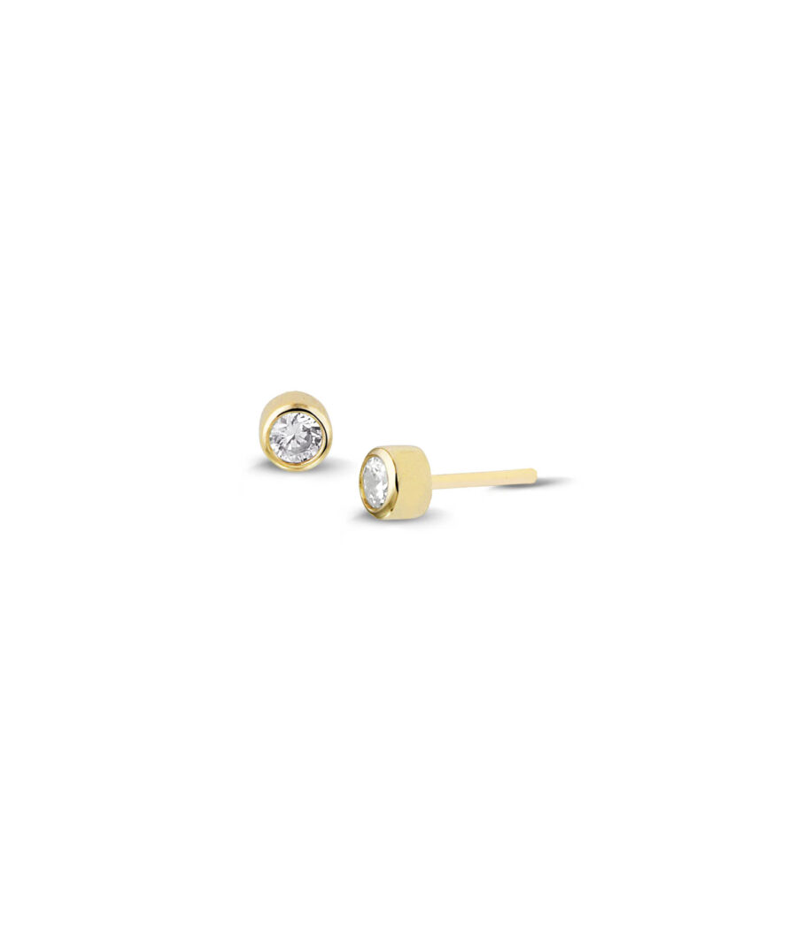 18 Karat Diamant Ohrstecker 1860