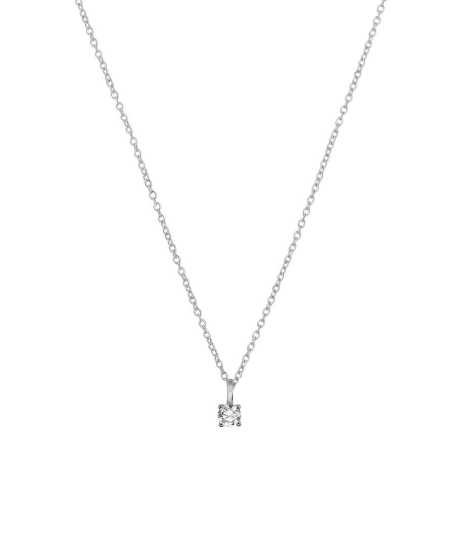 Kette mit Zirkonia Anhänger 4mm 1891