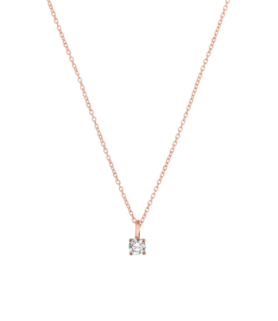 Kette mit Zirkonia Anhänger 6mm 1893