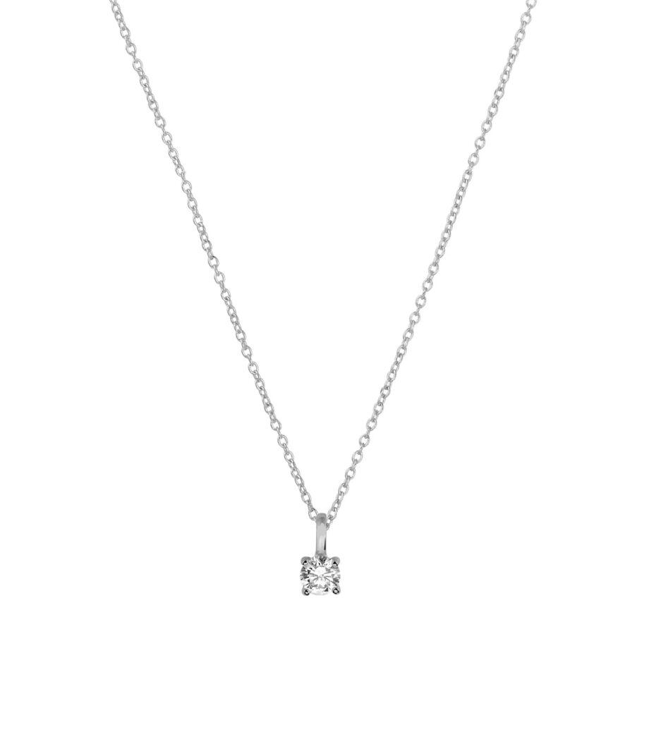 Kette mit Zirkonia Anhänger 6mm 1893
