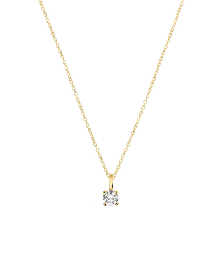 Kette mit Zirkonia Anhänger 8mm 1894