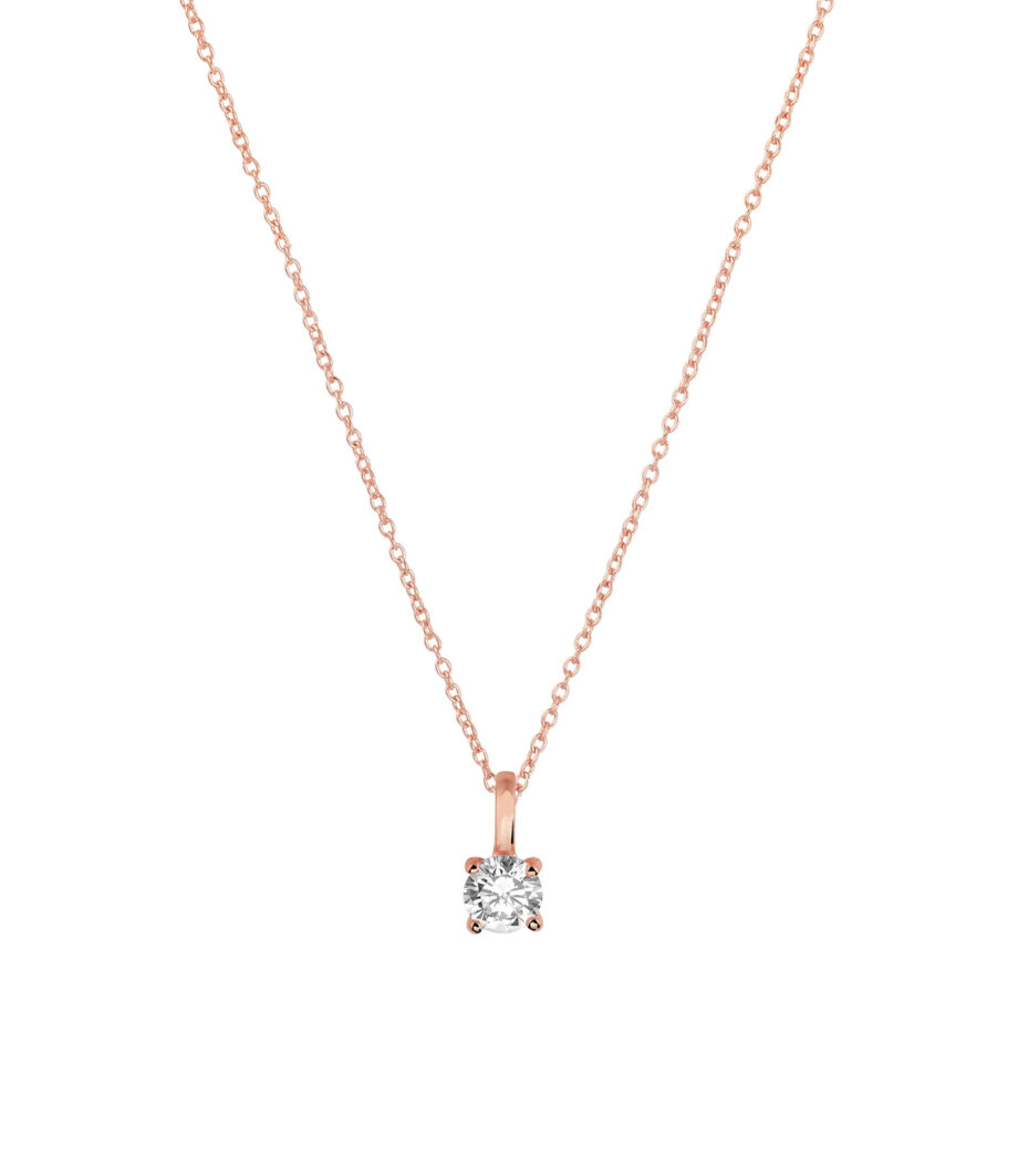 Kette mit Zirkonia Anhänger 9mm 1895
