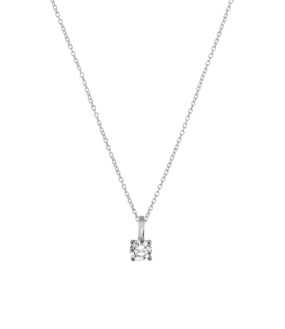 Kette mit Zirkonia Anhänger 9mm 1895