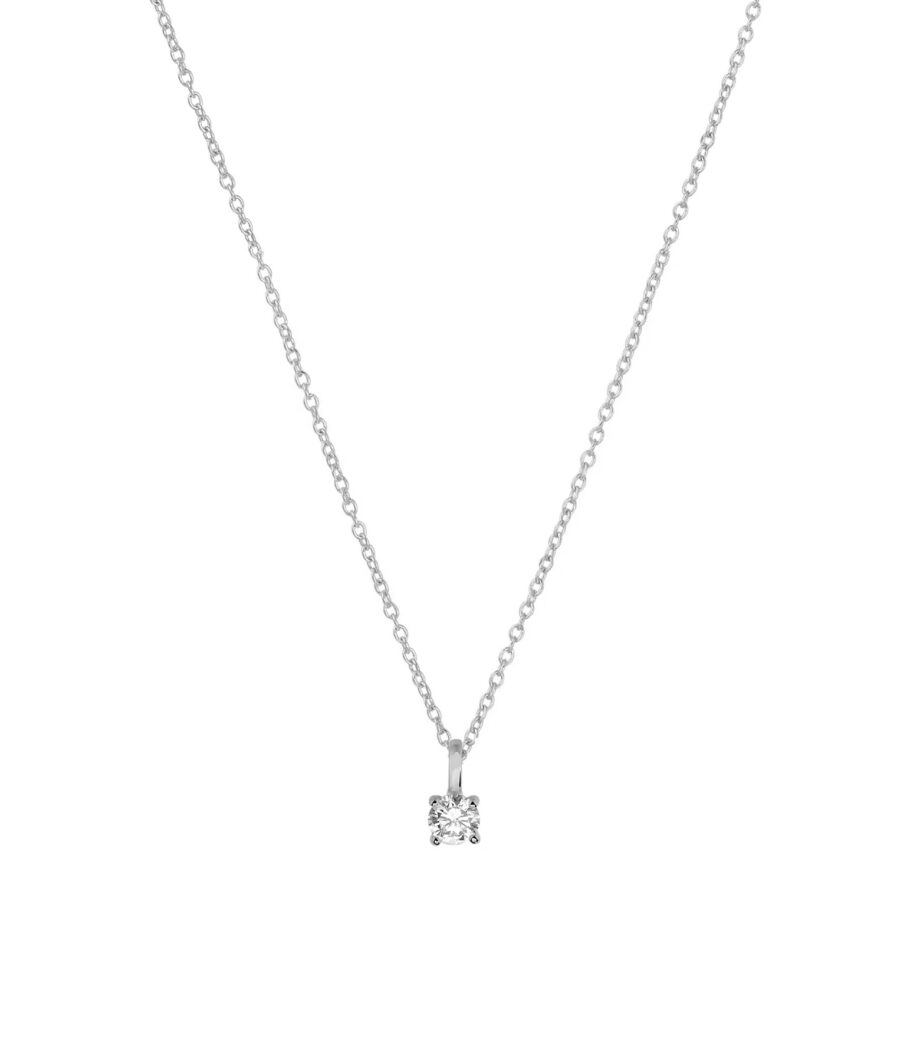 Kette mit Zirkonia Anhänger 5mm 1892