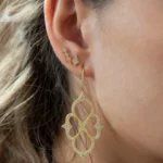 14 Karat Alhambra fine Einzel Ohrstecker 2093