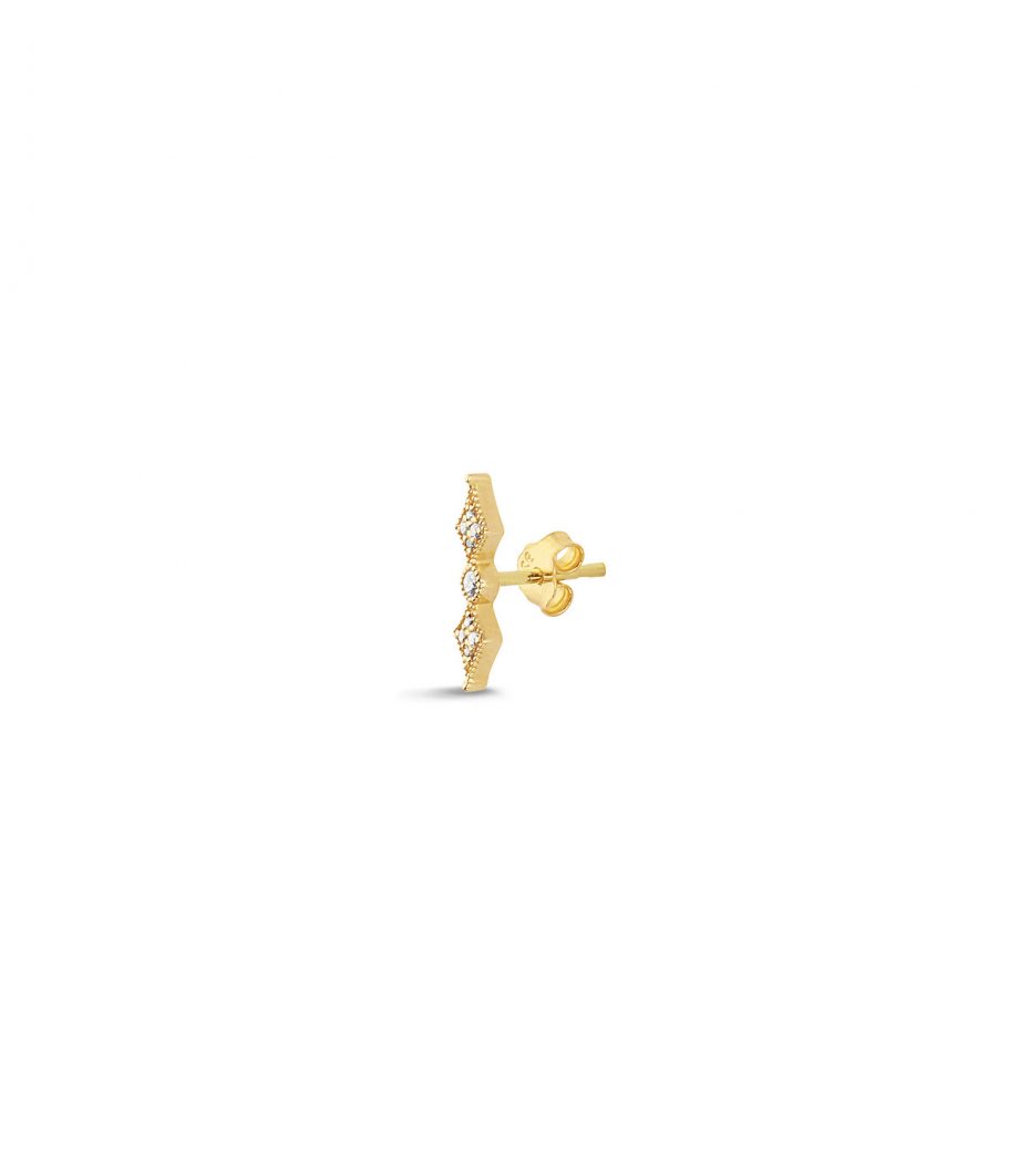 14 Karat Alhambra fine Einzel Ohrstecker 2087