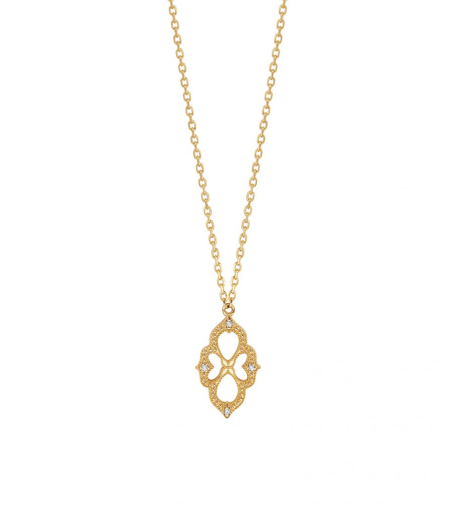 14 Karat Alhambra fine Kette 2088