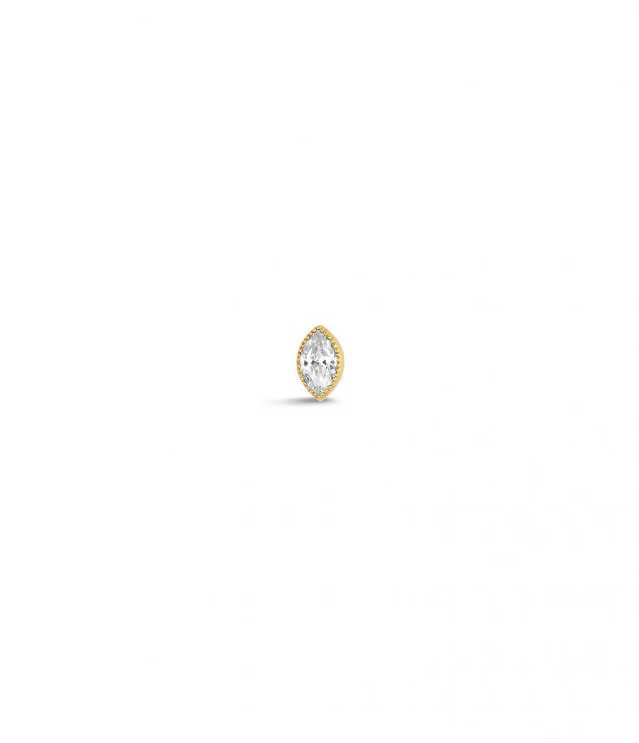 14 Karat Alhambra fine Einzel Ohrstecker 2089