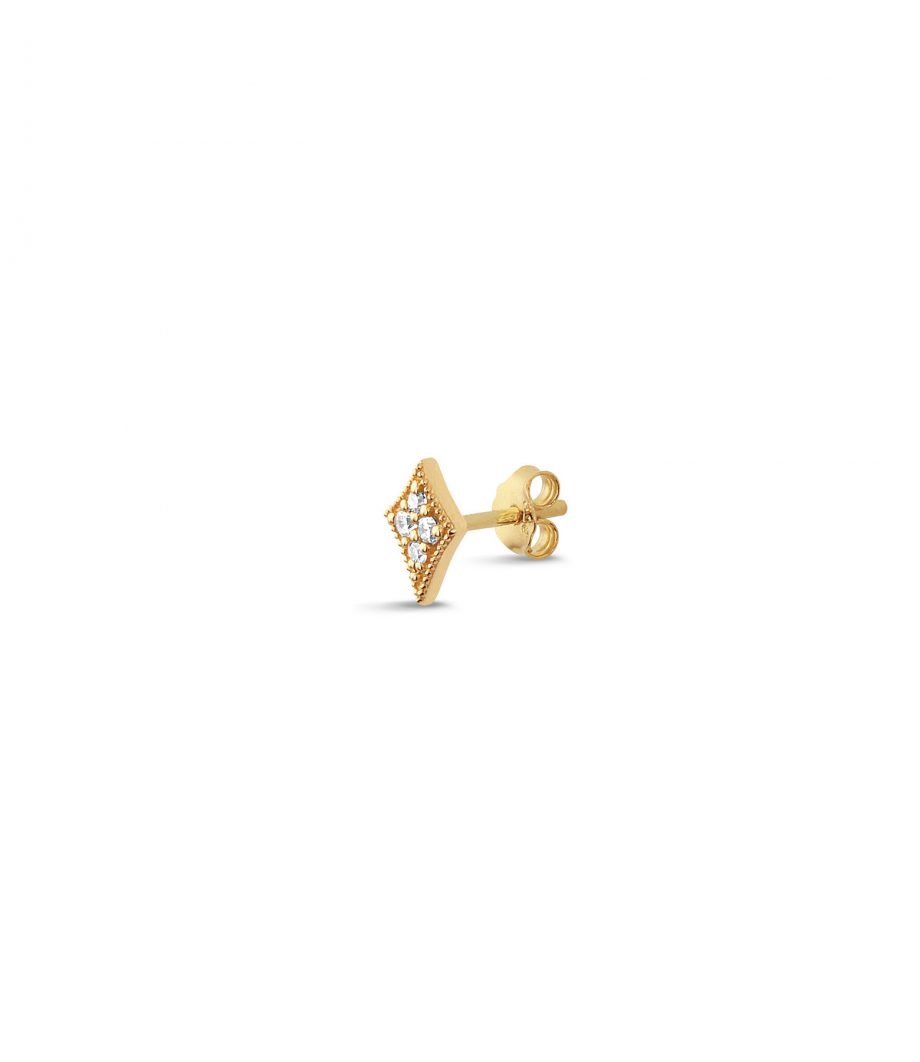 14 Karat Alhambra fine Einzel Ohrstecker 2093