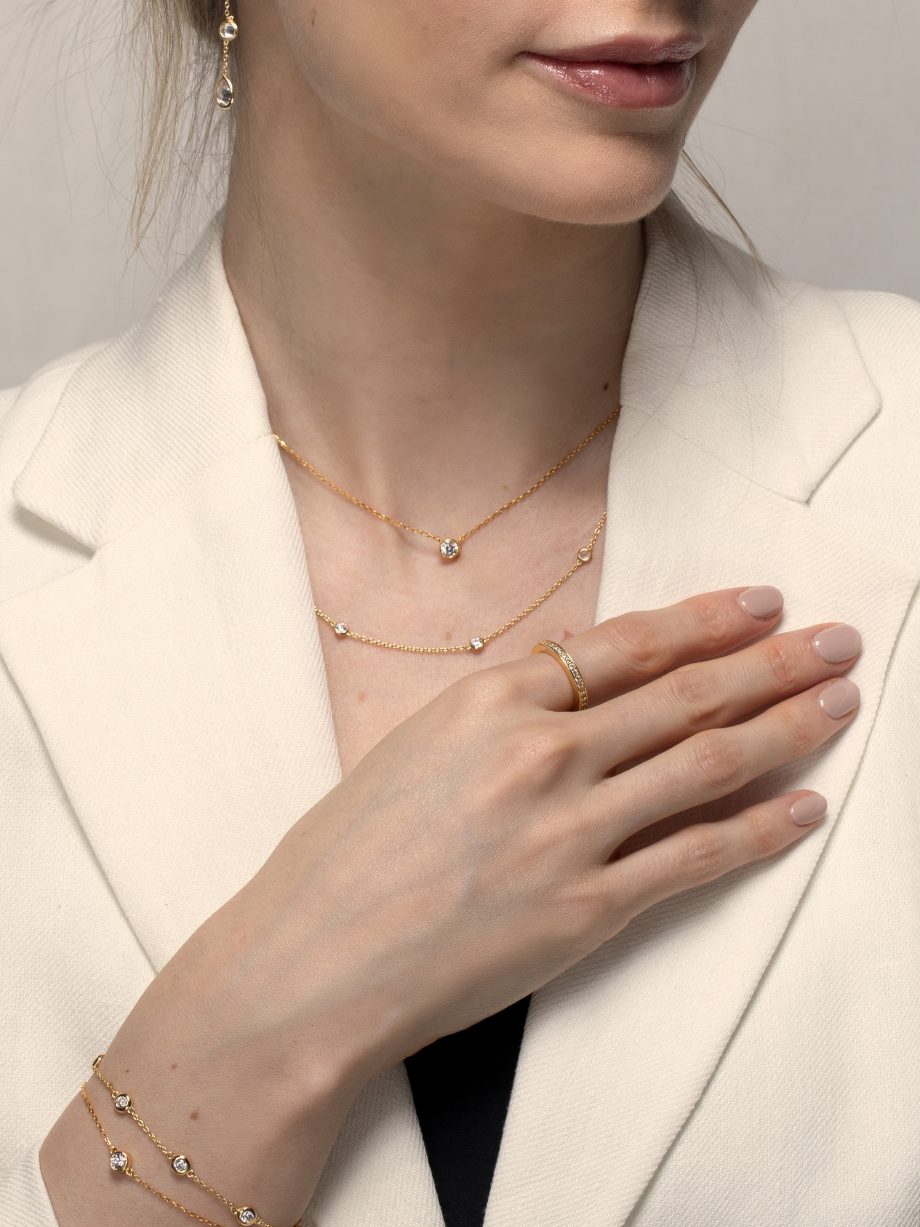 Kette mit einem Zirkonia 1289