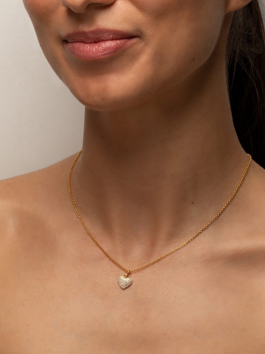 Herz mit Zirkonia Kette 1447