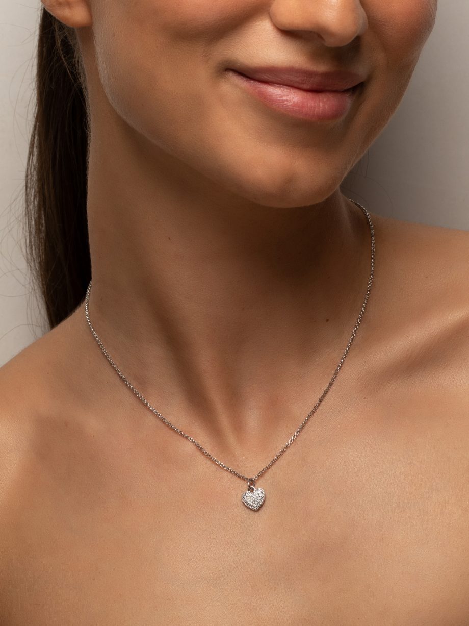 Herz mit Zirkonia Kette 1447