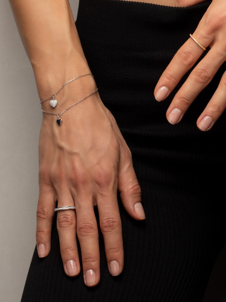 Herz mit Zirkonia Armband 1448