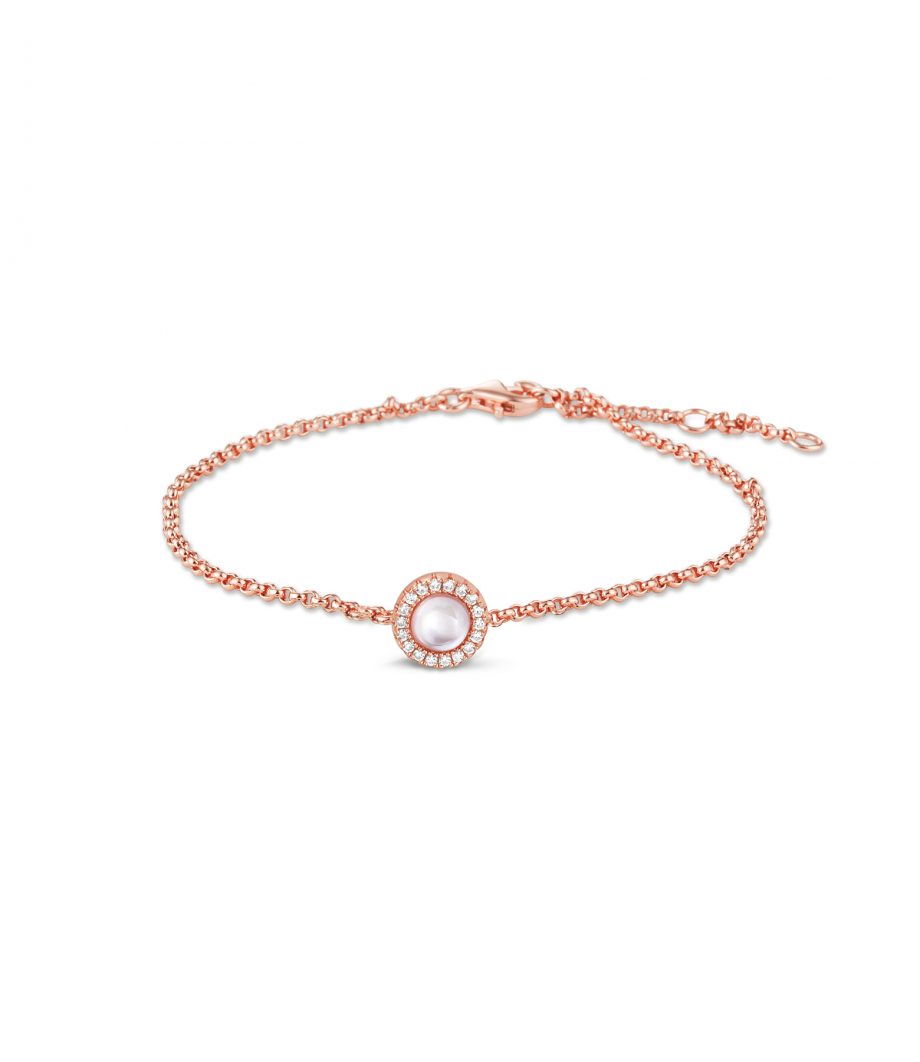 Perlmutt mit Zirkonia Armband 1947