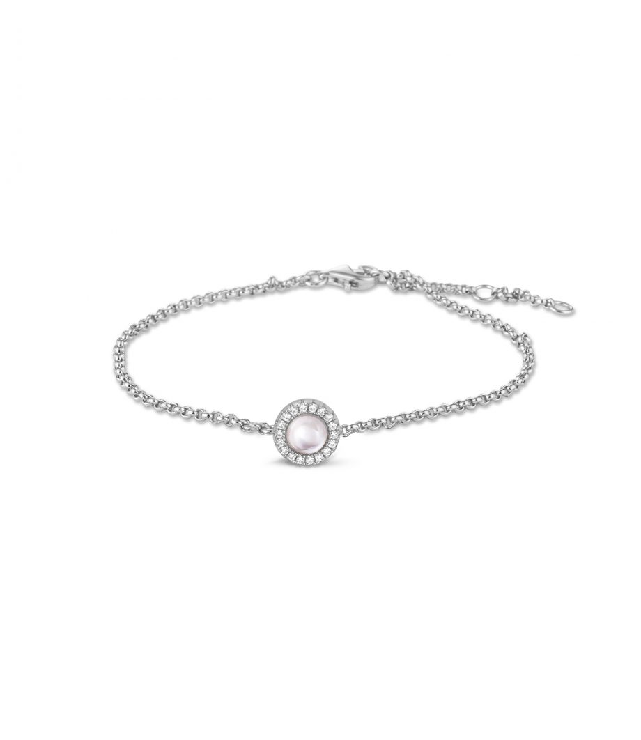 Perlmutt mit Zirkonia Armband 1947