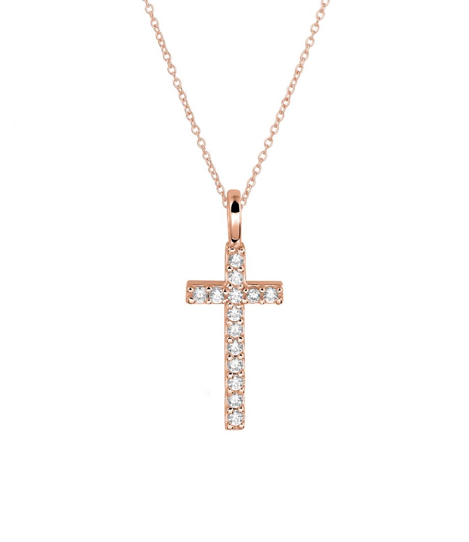 Kreuz Kette mit Zirkonia 1968