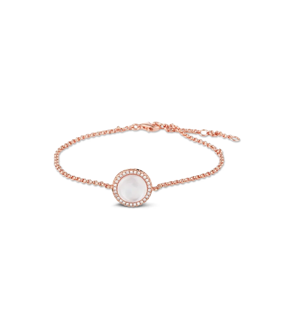 Perlmutt mit Zirkonia Armband 1443