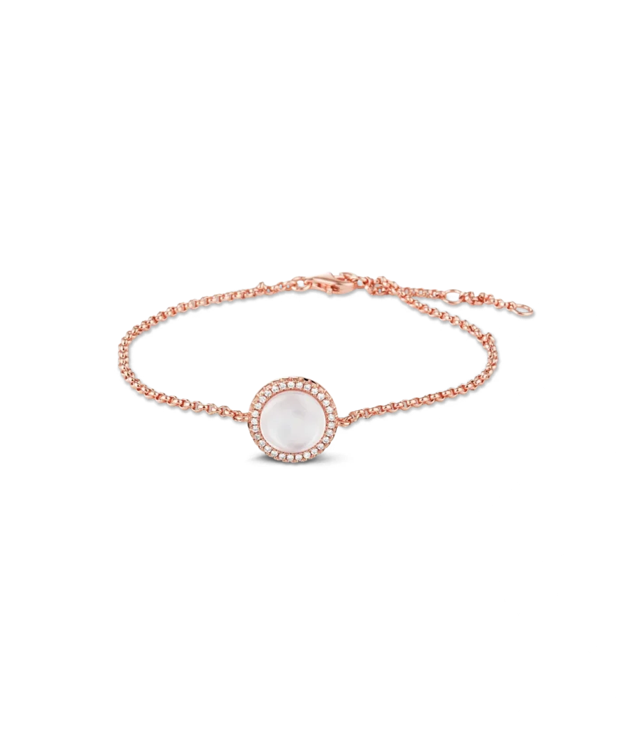 Perlmutt mit Zirkonia Armband 1443