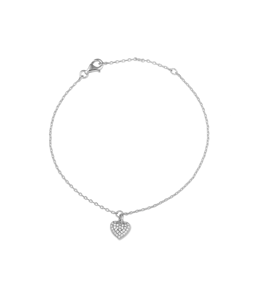 Herz mit Zirkonia Armband 1448