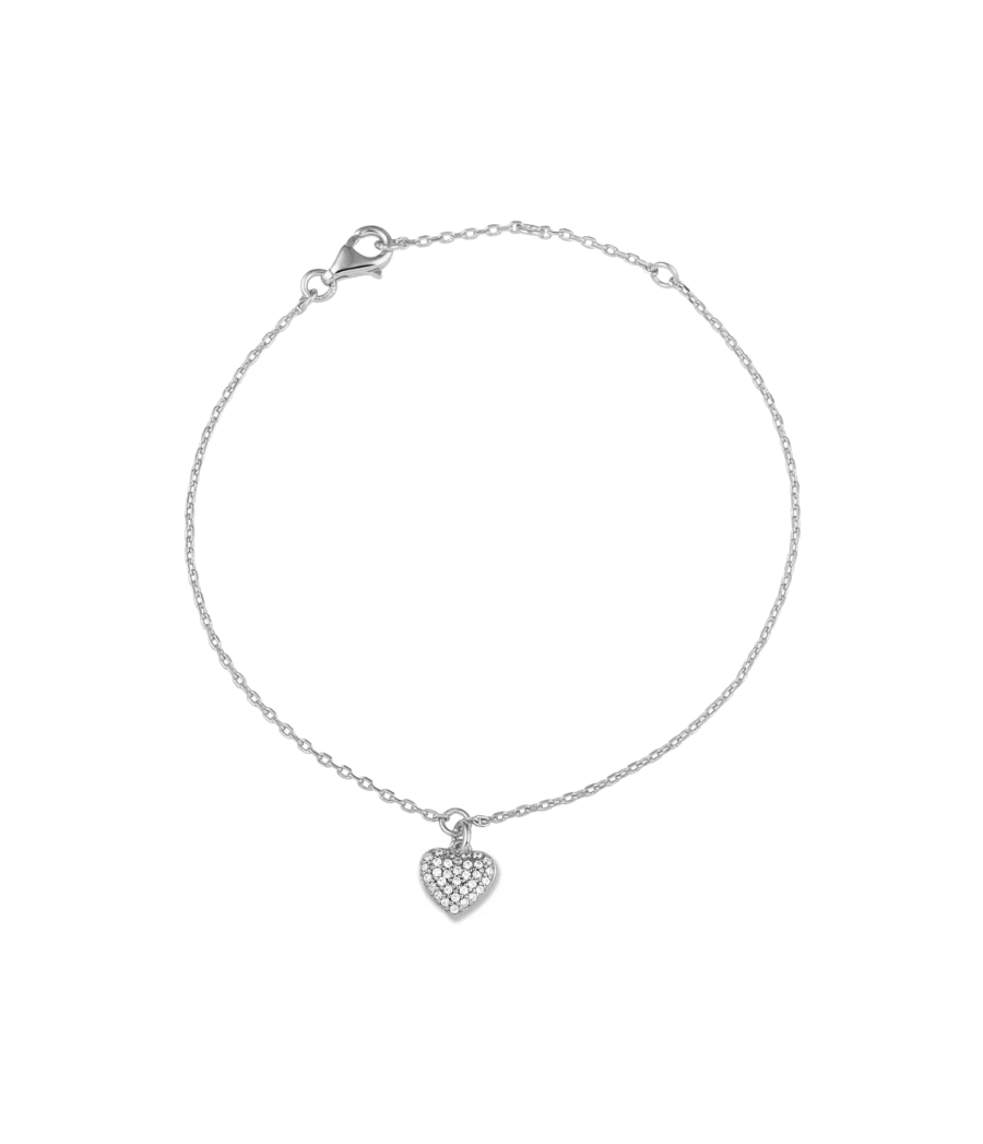 Herz mit Zirkonia Armband 1448