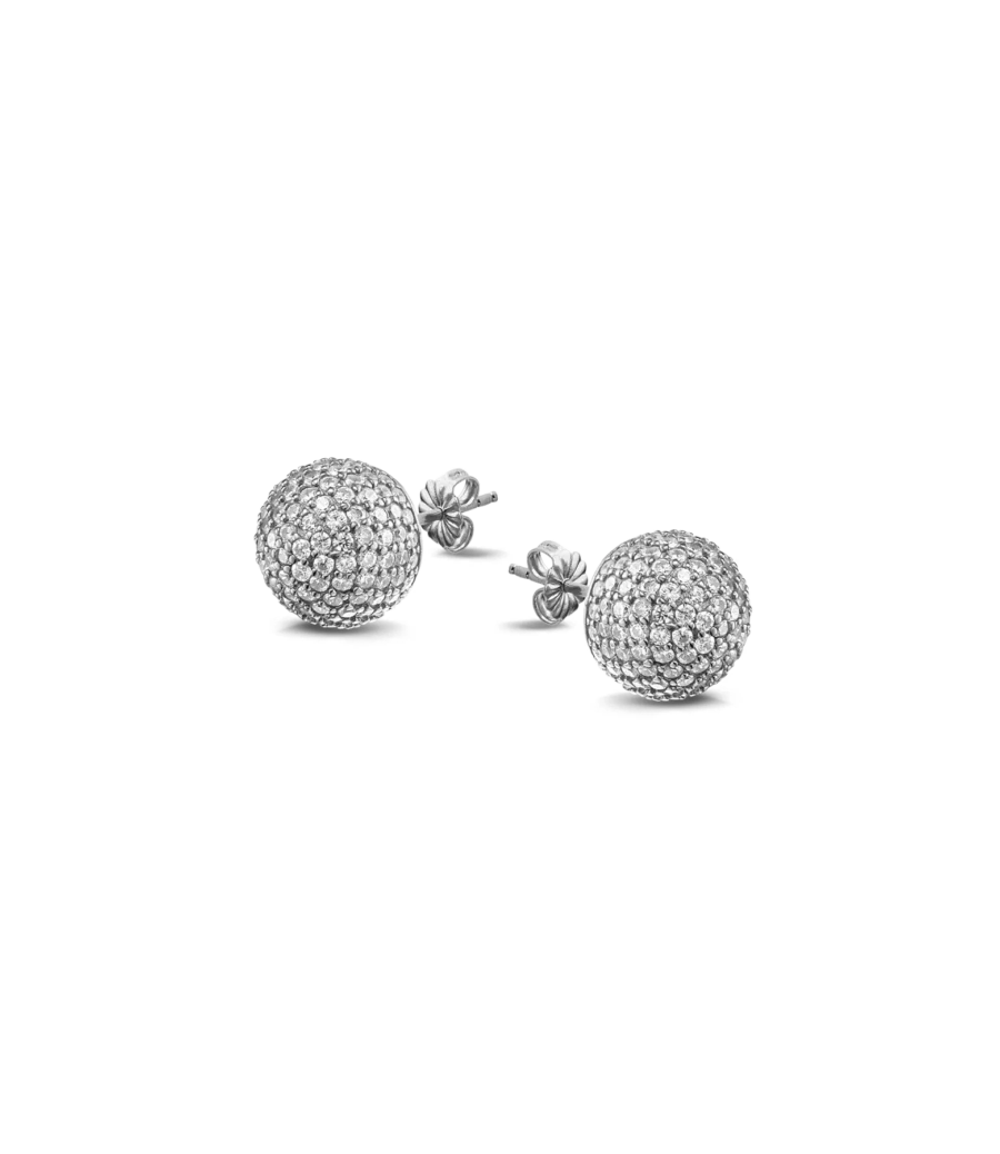 Ohrstecker Halbkugel mit Zirkonia 1571