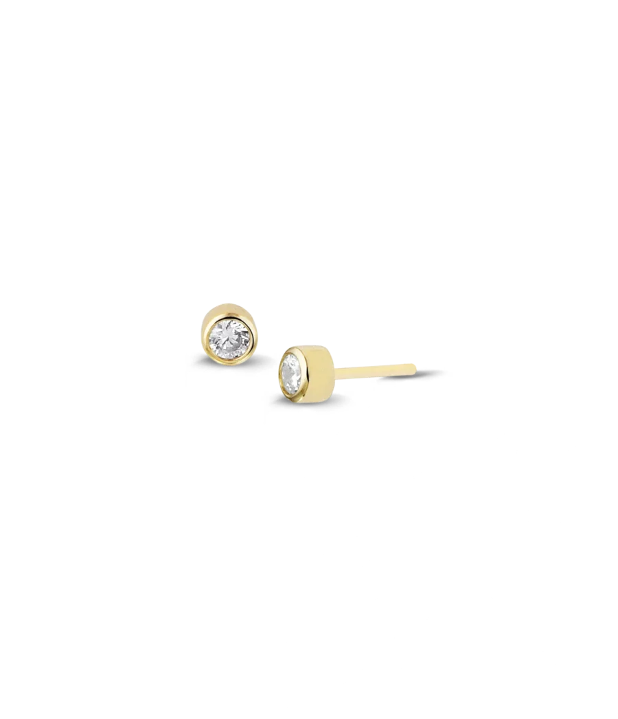 18 Karat Diamant Ohrstecker 1860