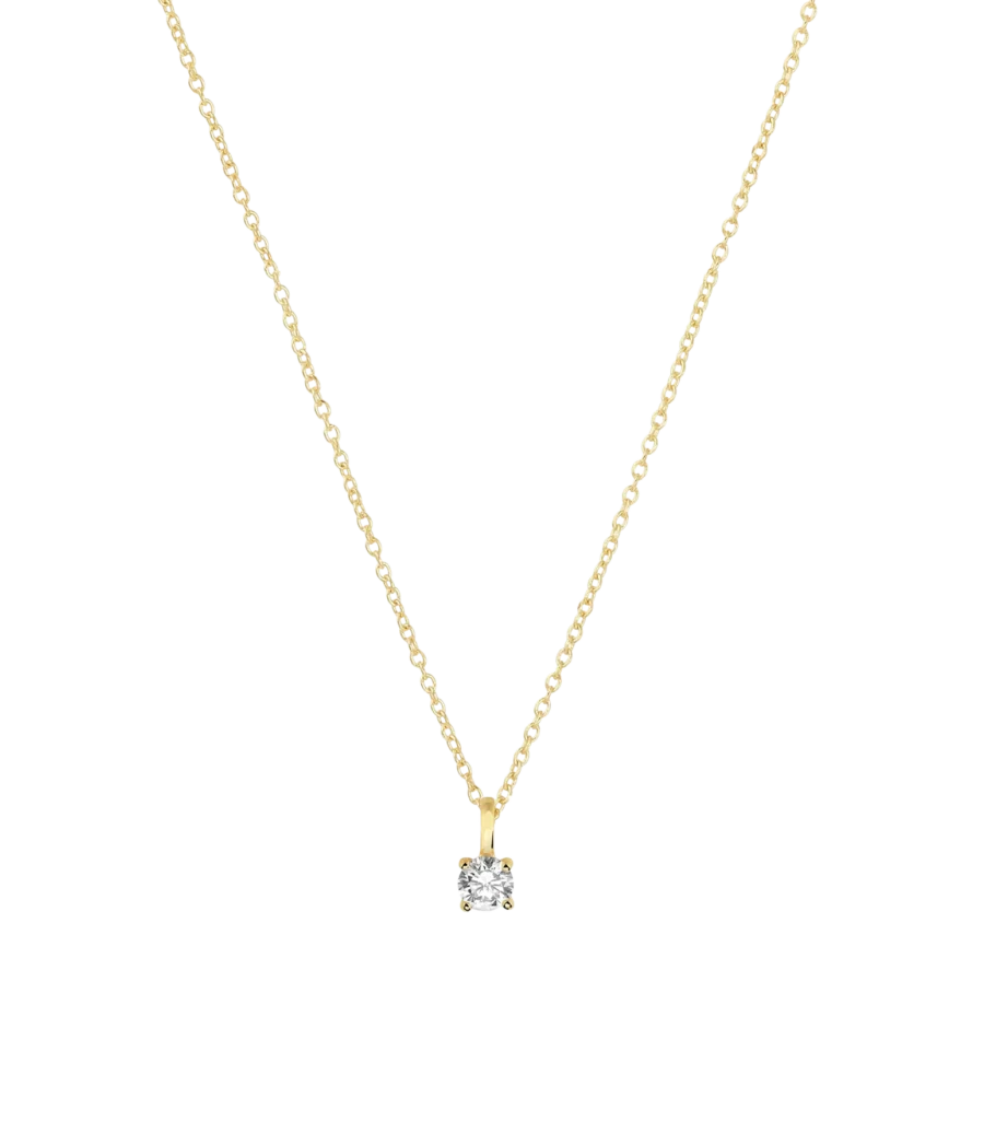 Kette mit Zirkonia Anhänger 5mm 1892