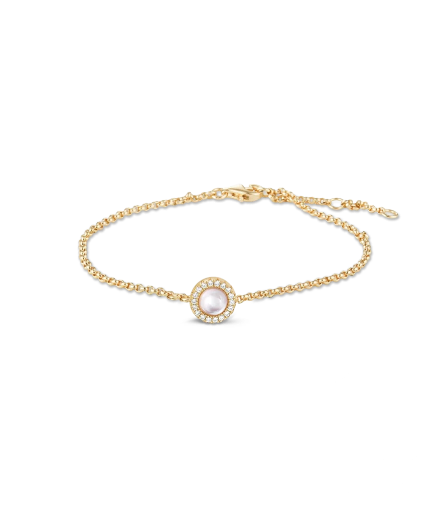 Armband Perlmutt mit Zirkonia