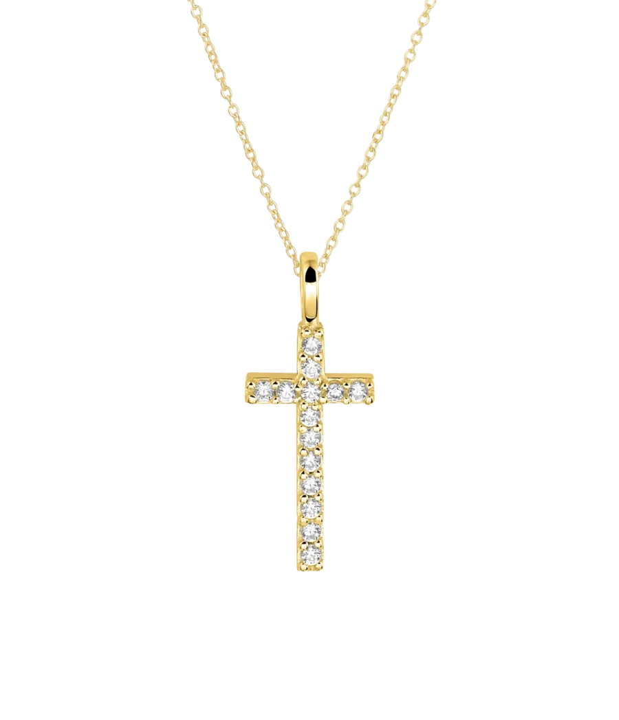 Kreuz Kette mit Zirkonia 1968