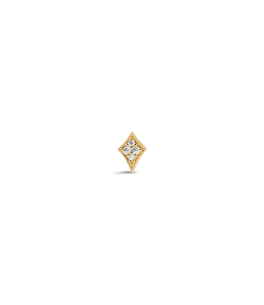 14 Karat Alhambra fine Einzel Ohrstecker 2093