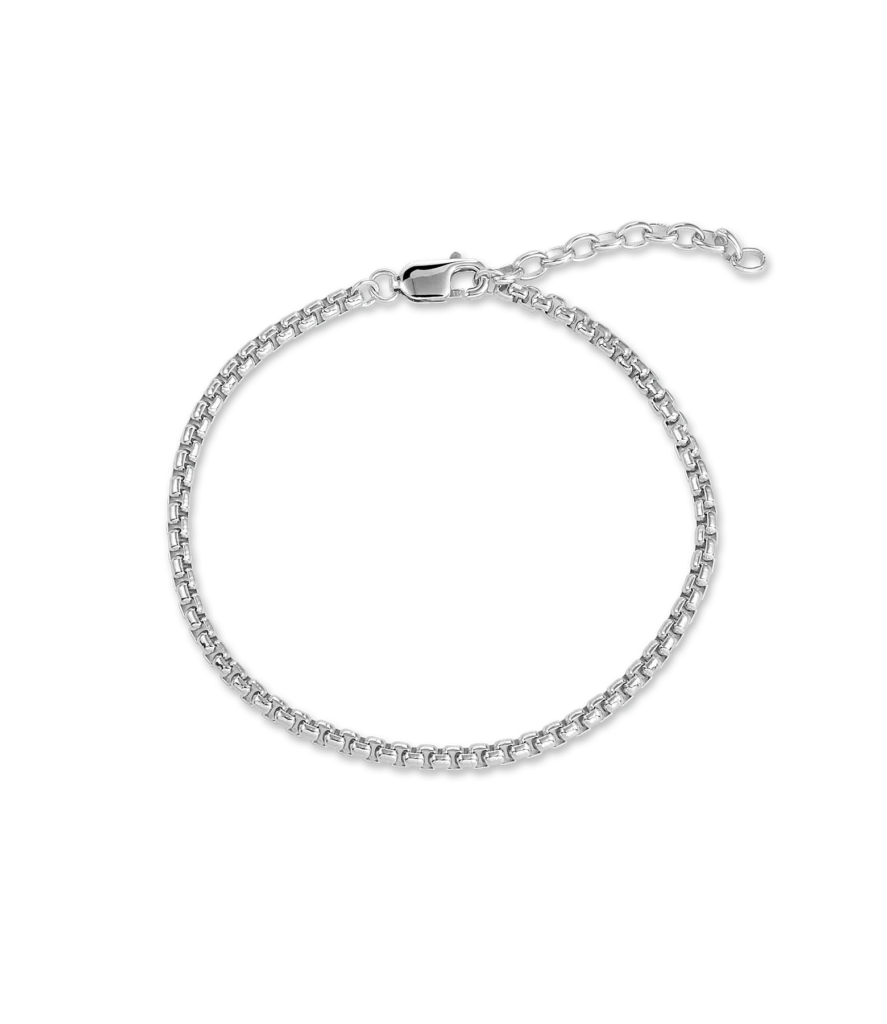 Pulsera de cadena tipo caja