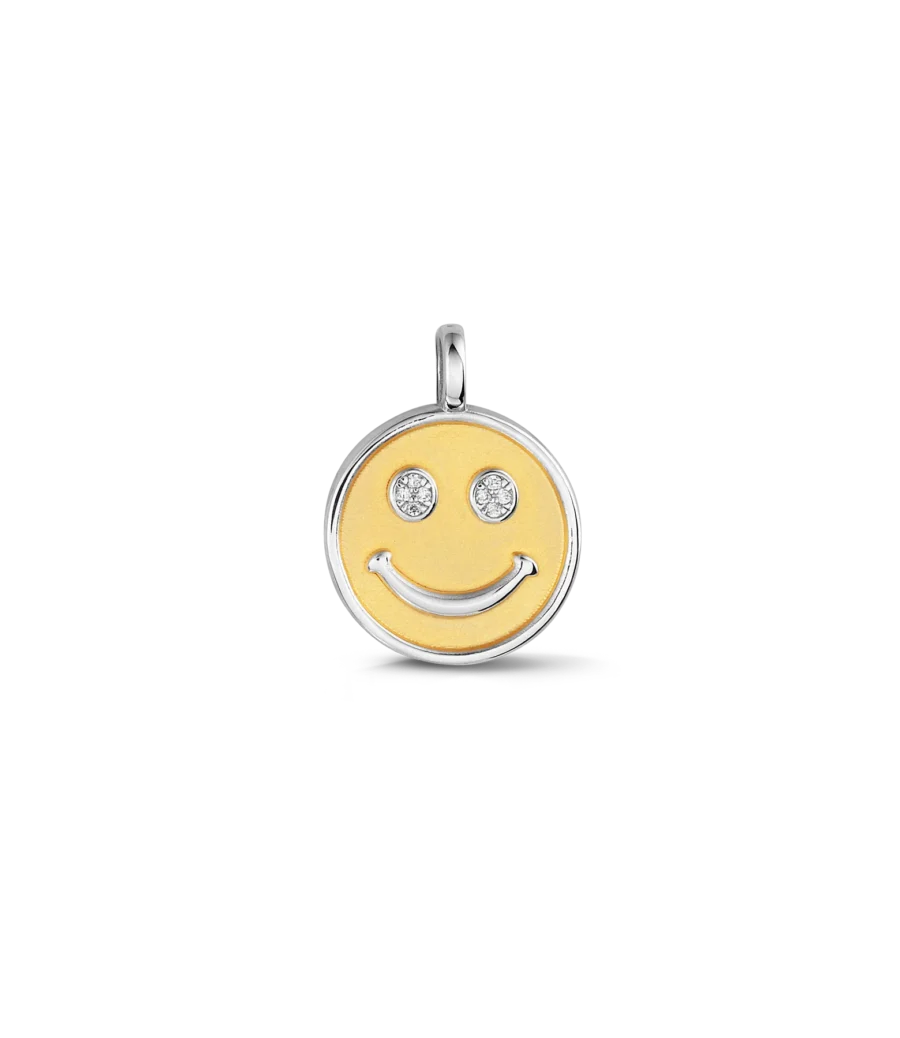 Bicolor Smiley Anhänger 2249