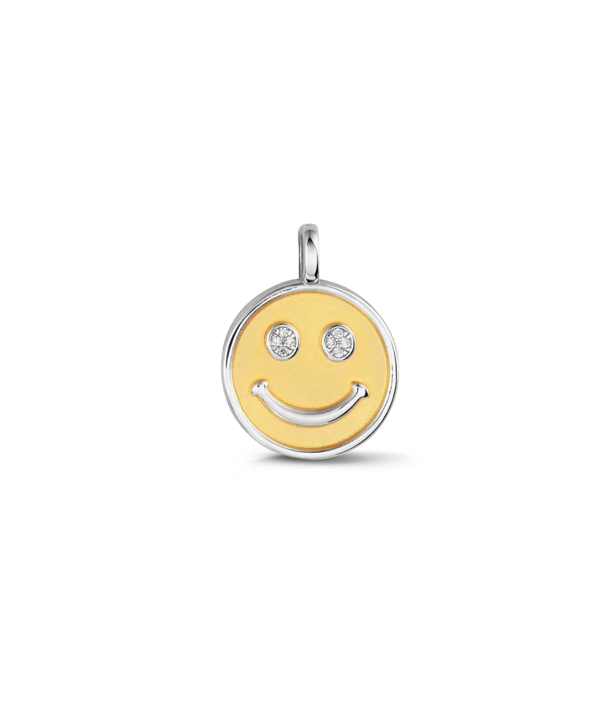 Bicolor Smiley Anhänger 2249