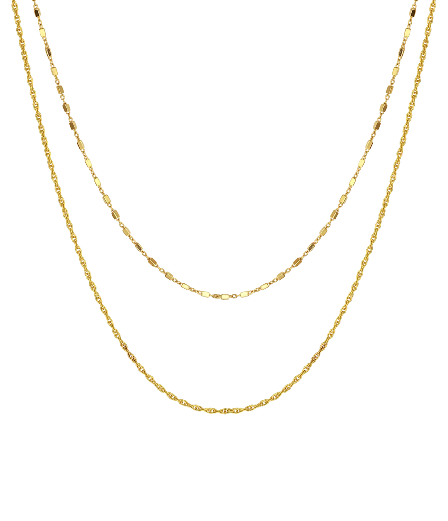 Doppelkette Halskette 2252