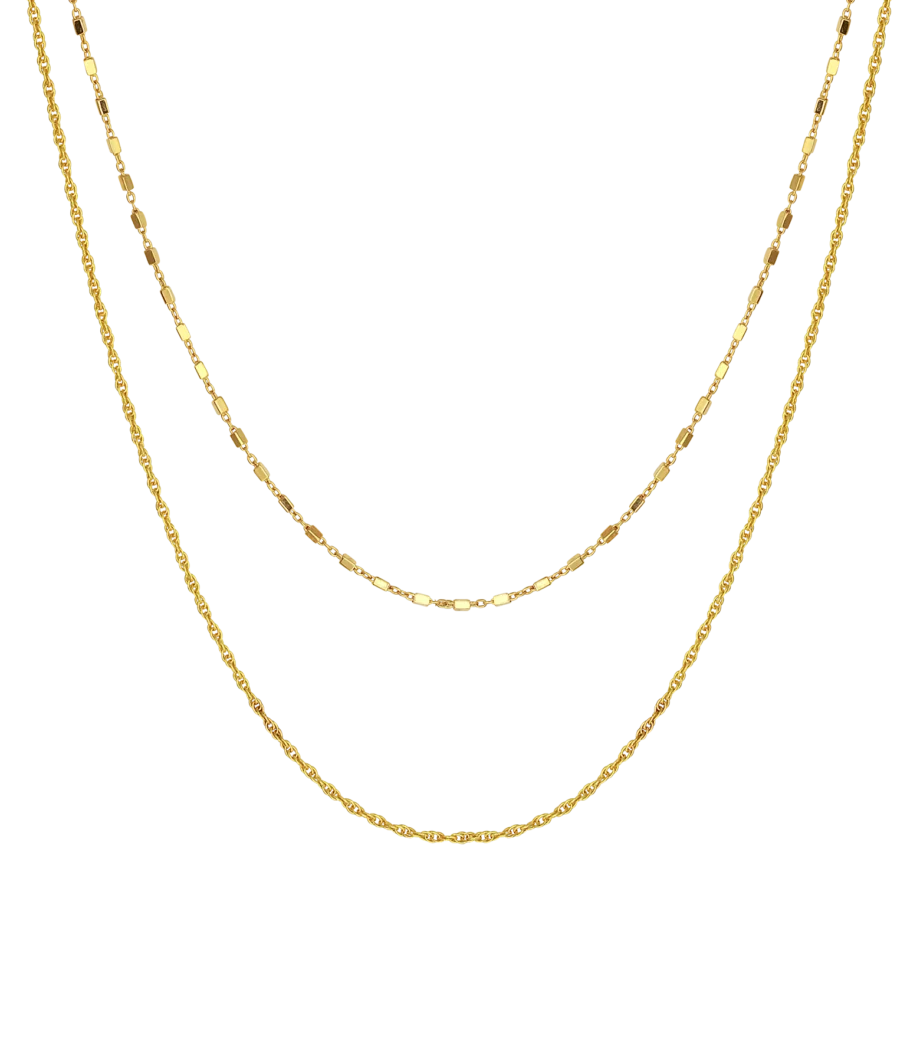 Doppelkette Halskette 2252
