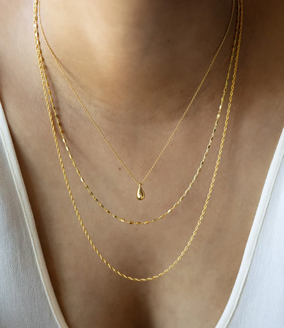 Doppelkette Halskette 2252