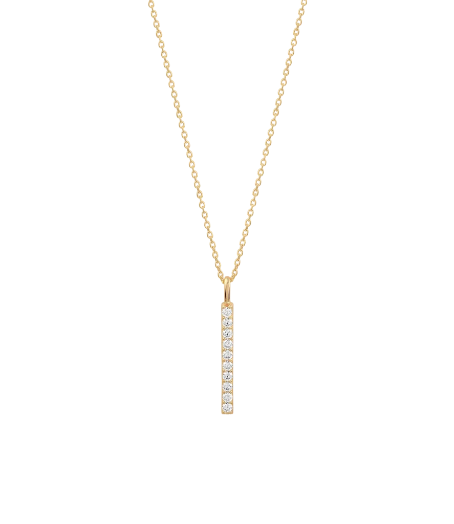 Collar de barra de cristal