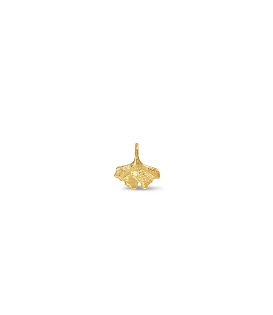 18 Karat Anhänger Ginkgo