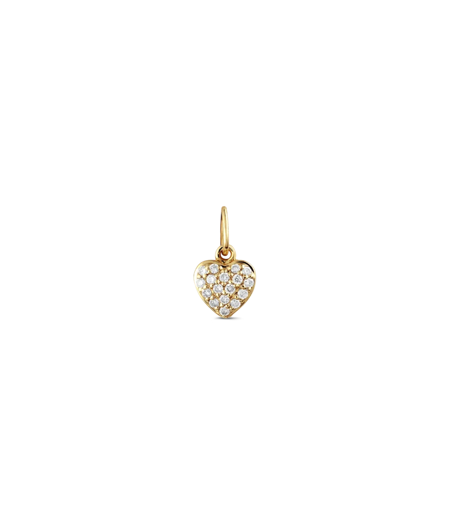 18 Karat Herz Anhänger mit Labor Diamanten 2315