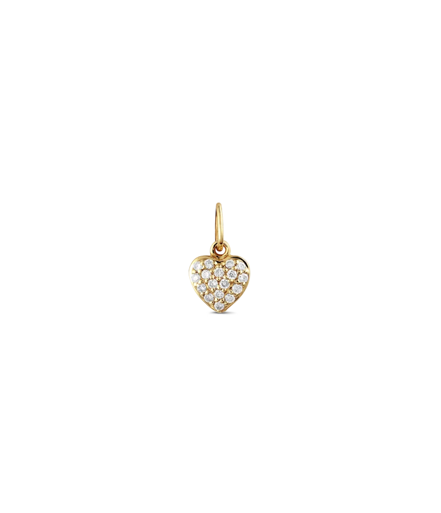 18 Karat Herz Anhänger mit Labor Diamanten 2315