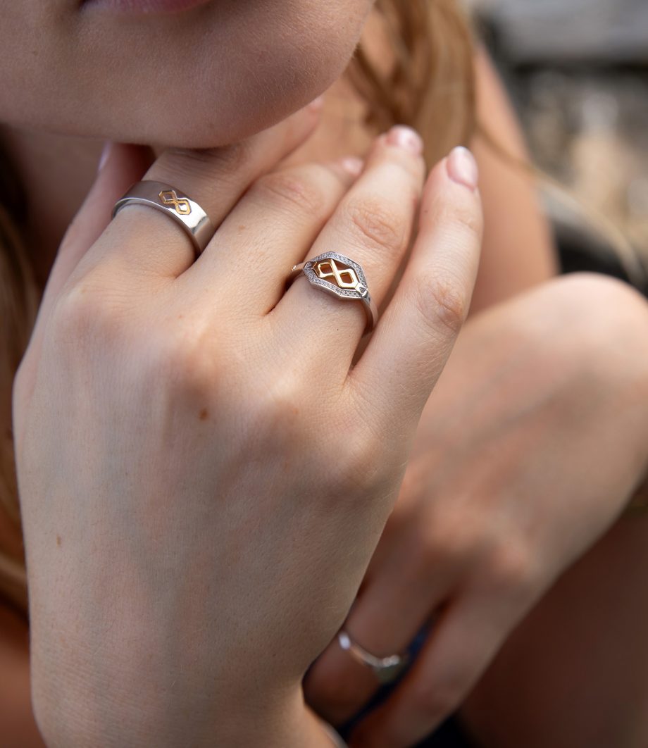 Infinity Bicolor Ring 2174